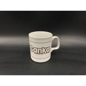 Sanka Brand Coffee Logo Mug Cup Kiln Craft England Glazed Decaf